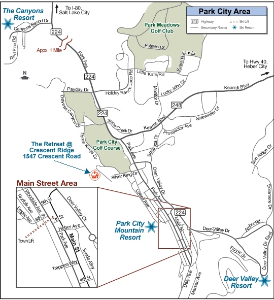 Northstar Trail Map. a small ski trail provides